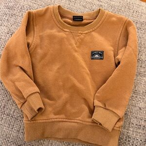 Tan Crewneck Sweatshirt binky bro toddler size 18-24 months